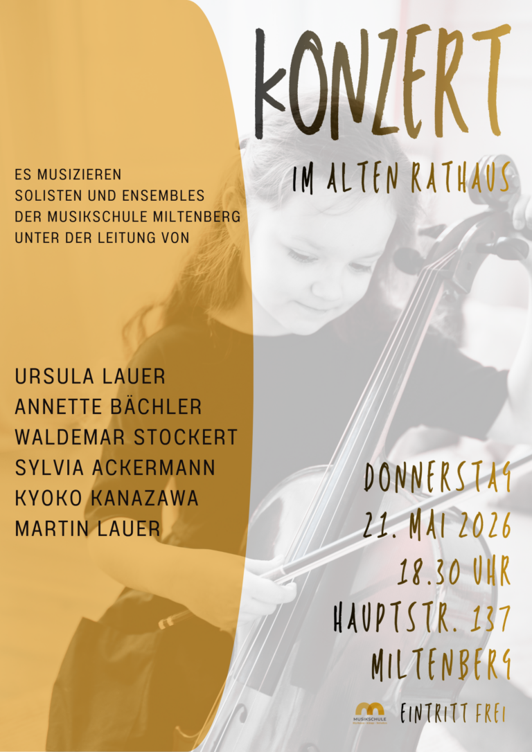 Konzertplakat Altes Rathaus Mai 26